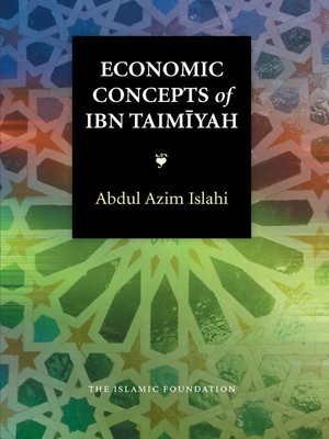 cover image of Economic Concepts of Ibn Taimiyah